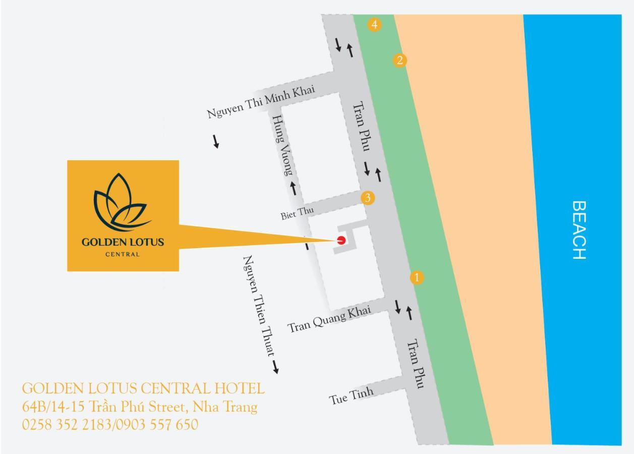 Golden Lotus Central Hotel Nha Trang Exterior foto